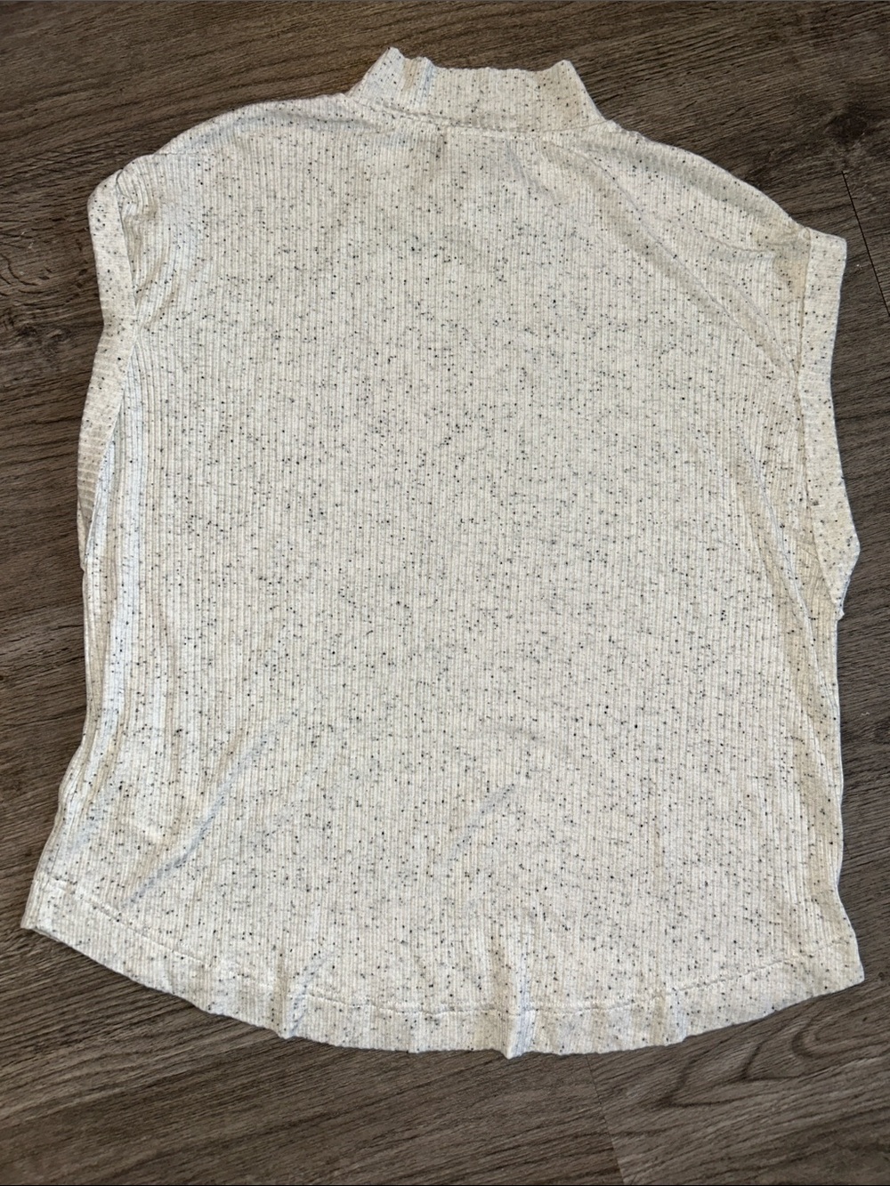 Varley Durant Loose Fit Tee Fleck Rib Cream Short Sleeve Large - Picture 7 of 9